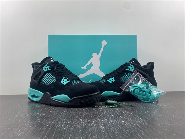Air Jordan 4 black and blue