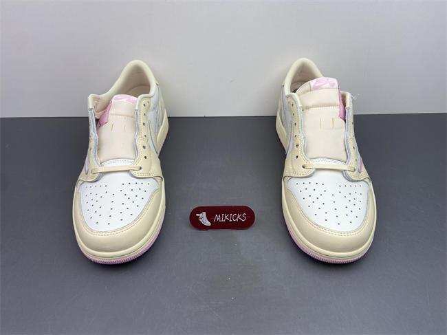 Travis Scott x Air Jordan 1 Low OG Shy Pink IQ7604-100